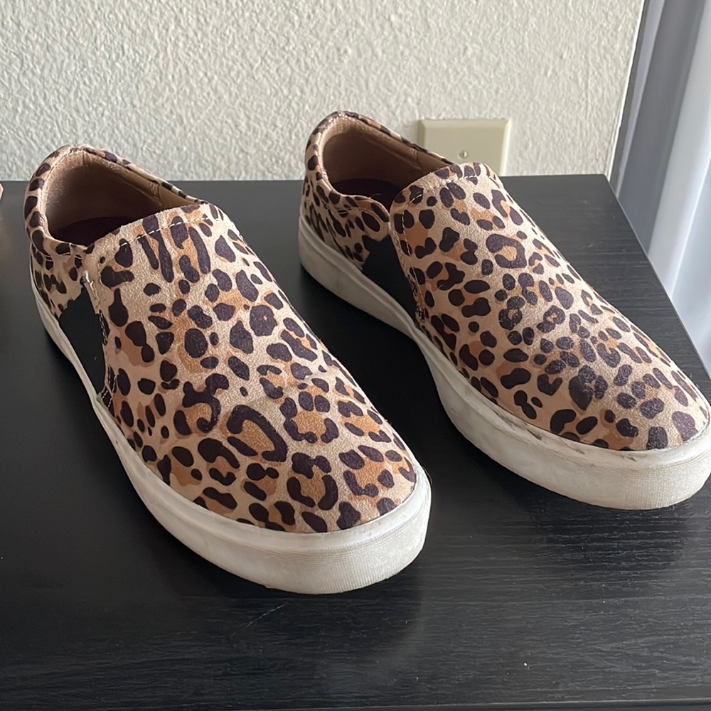 Dr. Scholl’s Be Free Leopard Slip-On Platform Sneakers